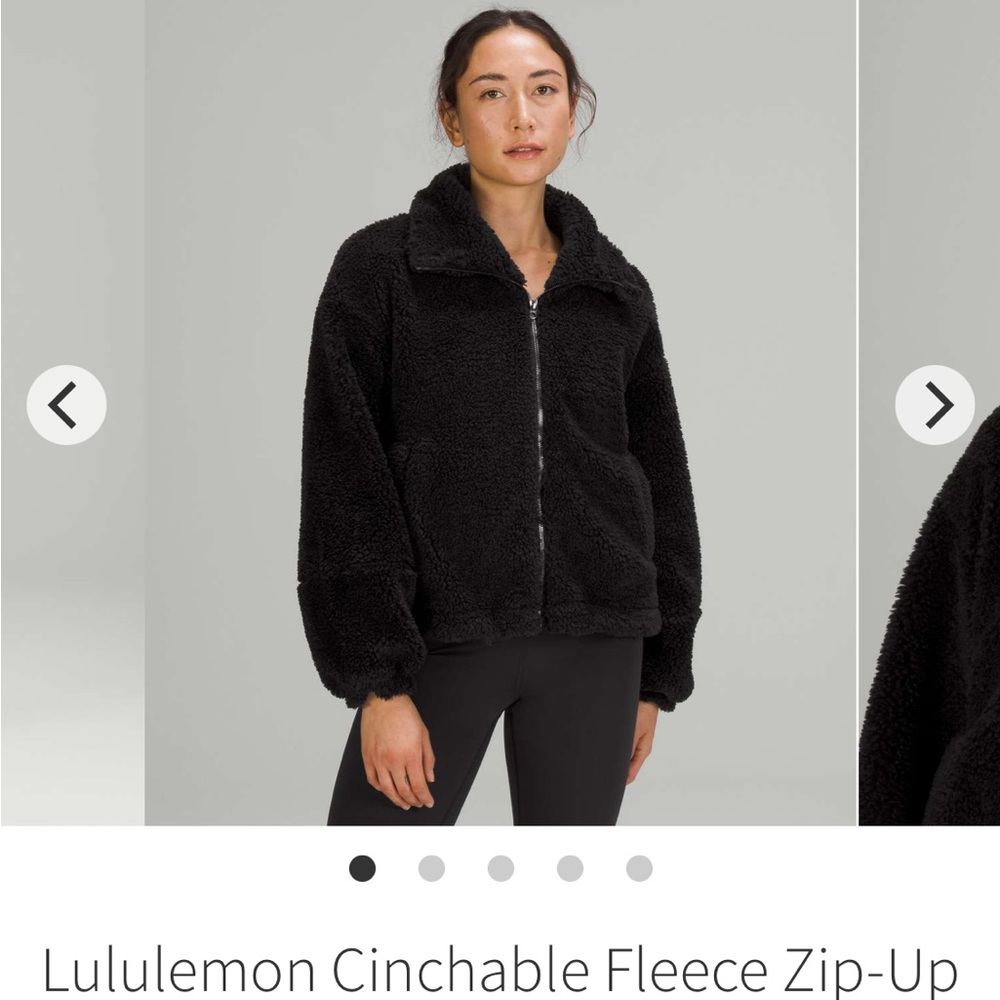 Lululemon Cinchable Fleece Zip-Up